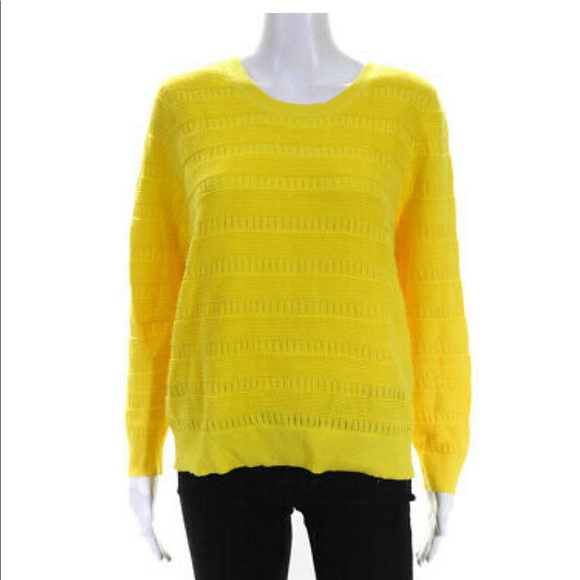 Sandro Paris Yellow Round neck Sweater medium - Picture 13 of 13